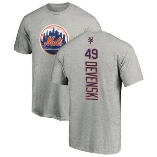 Men's New York Mets Chris Devenski Ash Backer T-Shirt