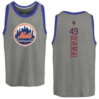 Men's New York Mets Chris Devenski Ash Backer Tank Top