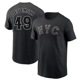 Men's New York Mets Chris Devenski Black 2024 City Connect T-Shirt