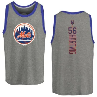 Men's New York Mets Grant Hartwig Ash Backer Tank Top