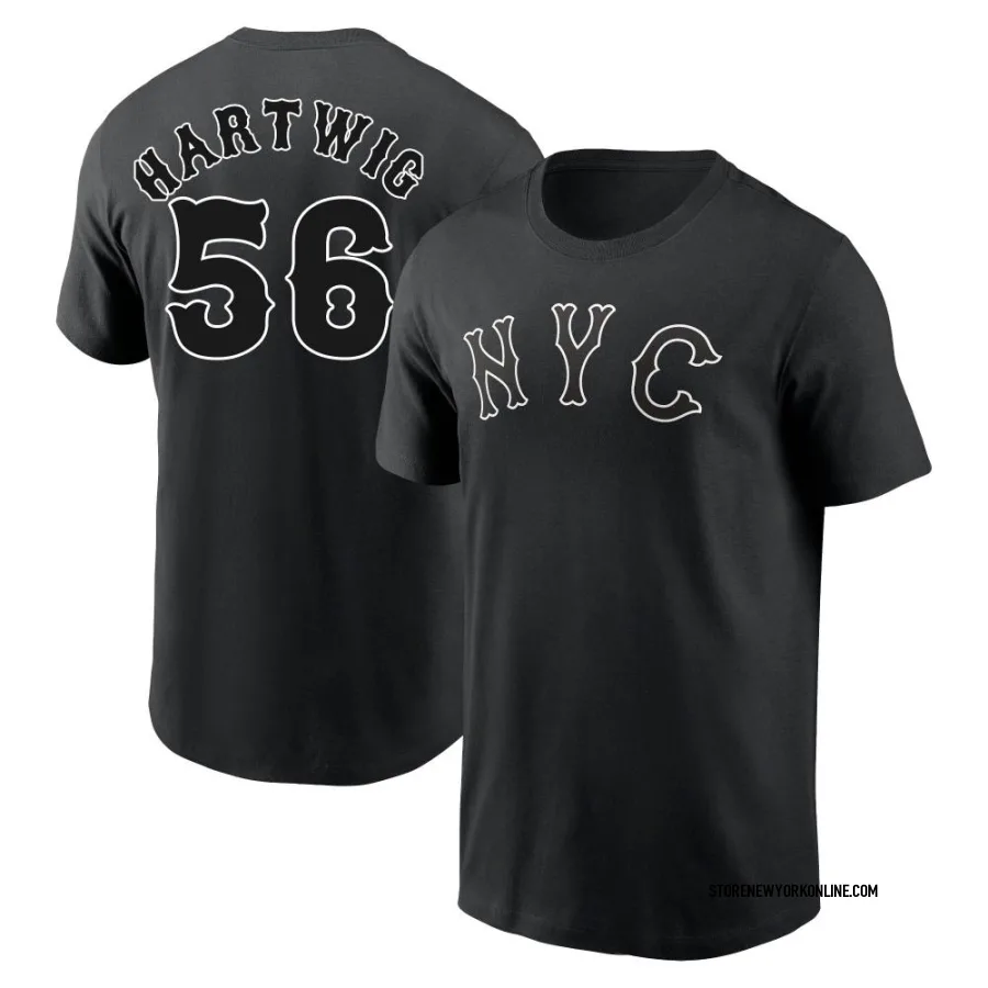 Men's New York Mets Grant Hartwig Black 2024 City Connect T-Shirt