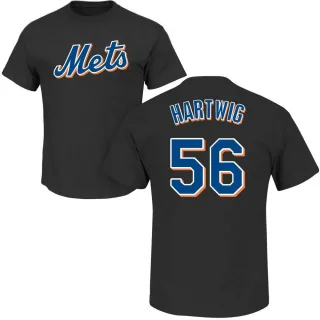 Men's New York Mets Grant Hartwig Black Roster T-Shirt