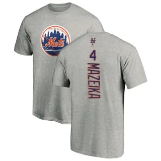 Men's New York Mets Patrick Mazeika Ash Backer T-Shirt