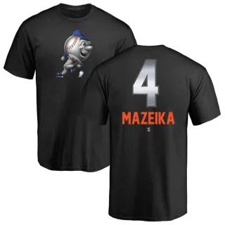 Men's New York Mets Patrick Mazeika Black Midnight Mascot T-Shirt