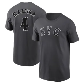 Men's New York Mets Patrick Mazeika Graphite 2024 City Connect Fuse T-Shirt