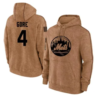 Men's New York Mets Terrance Gore Brown 2023 Salute to Service Club Pullover Hoodie