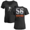 Women's New York Mets Grant Hartwig Black Midnight Mascot V-Neck T-Shirt