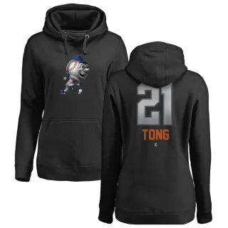 Women's New York Mets Jonah Tong Black Branded Midnight Mascot Pullover Hoodie -