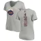 Women's New York Mets Lenny Dykstra Ash Backer Slim Fit T-Shirt