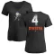 Women's New York Mets Lenny Dykstra Black Midnight Mascot V-Neck T-Shirt