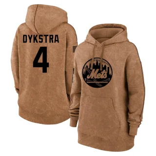 Women's New York Mets Lenny Dykstra Brown 2023 Salute to Service Pullover Hoodie