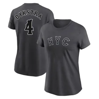 Women's New York Mets Lenny Dykstra Graphite 2024 City Connect Fuse T-Shirt