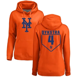 Women's New York Mets Lenny Dykstra Orange Branded RBI Pullover Hoodie -
