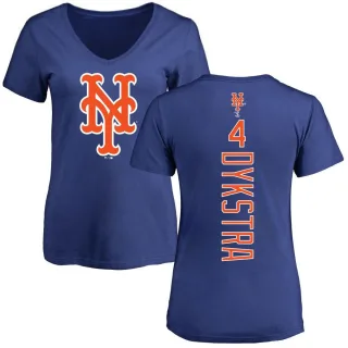 Women's New York Mets Lenny Dykstra Royal Backer Slim Fit T-Shirt