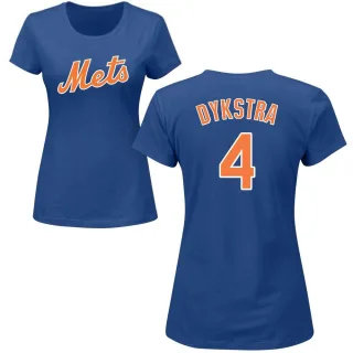 Women's New York Mets Lenny Dykstra Royal Roster T-Shirt