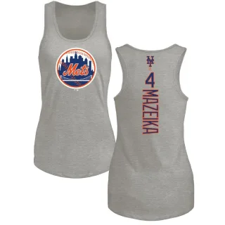 Women's New York Mets Patrick Mazeika Ash Backer Tank Top