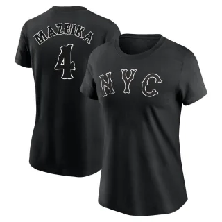 Women's New York Mets Patrick Mazeika Black 2024 City Connect T-Shirt