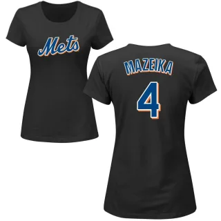 Women's New York Mets Patrick Mazeika Black Roster T-Shirt
