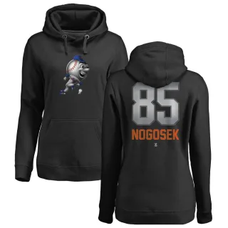 Women's New York Mets Stephen Nogosek Black Branded Midnight Mascot Pullover Hoodie -