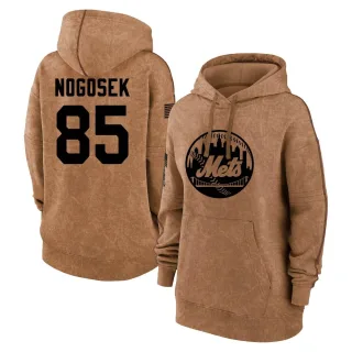Women's New York Mets Stephen Nogosek Brown 2023 Salute to Service Pullover Hoodie