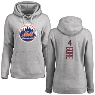 Women's New York Mets Terrance Gore Ash Backer Pullover Hoodie