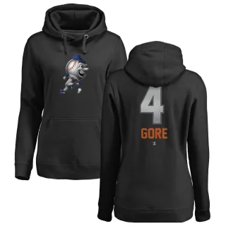 Women's New York Mets Terrance Gore Black Branded Midnight Mascot Pullover Hoodie -