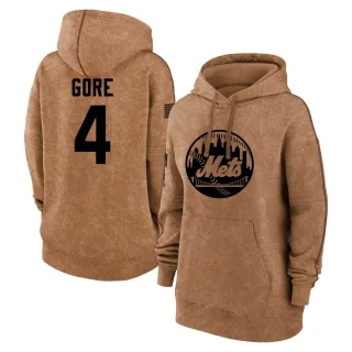 Women's New York Mets Terrance Gore Brown 2023 Salute to Service Pullover Hoodie