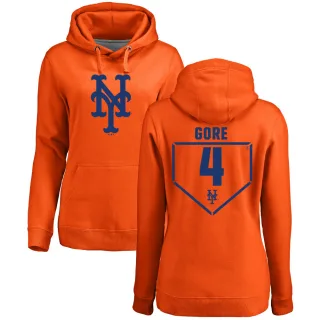 Women's New York Mets Terrance Gore Orange Branded RBI Pullover Hoodie -