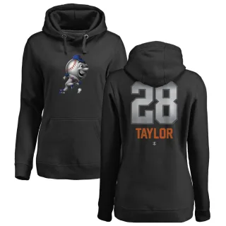 Women's New York Mets Tyrone Taylor Black Branded Midnight Mascot Pullover Hoodie -
