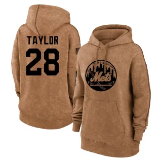 Women's New York Mets Tyrone Taylor Brown 2023 Salute to Service Pullover Hoodie