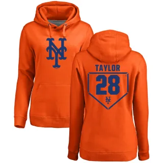 Women's New York Mets Tyrone Taylor Orange Branded RBI Pullover Hoodie -