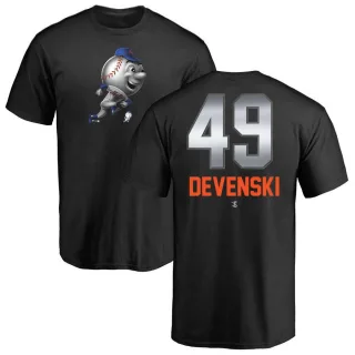Youth New York Mets Chris Devenski Black Midnight Mascot T-Shirt