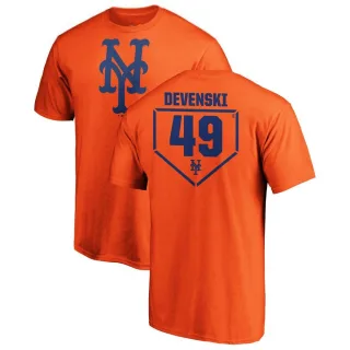 Youth New York Mets Chris Devenski Orange RBI T-Shirt