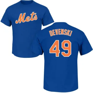 Youth New York Mets Chris Devenski Royal Roster T-Shirt