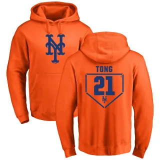 Youth New York Mets Jonah Tong Orange Branded RBI Pullover Hoodie -