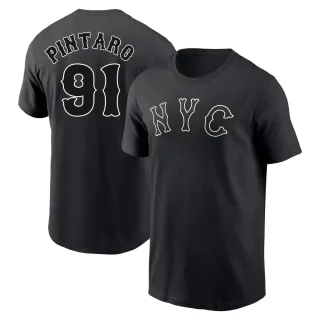 Youth New York Mets Jonathan Pintaro Black 2024 City Connect T-Shirt