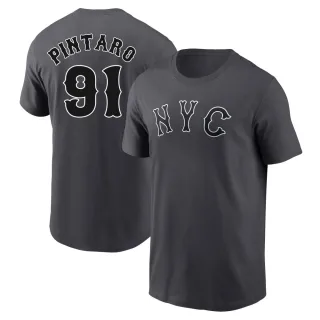Youth New York Mets Jonathan Pintaro Graphite 2024 City Connect Fuse T-Shirt