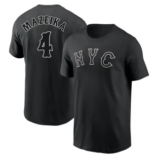 Youth New York Mets Patrick Mazeika Black 2024 City Connect T-Shirt